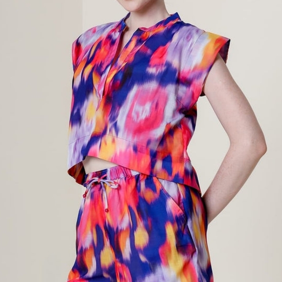 NWOT HT 360 Collective Deep Purple Colorful Women's Top - Picture 7 of 9